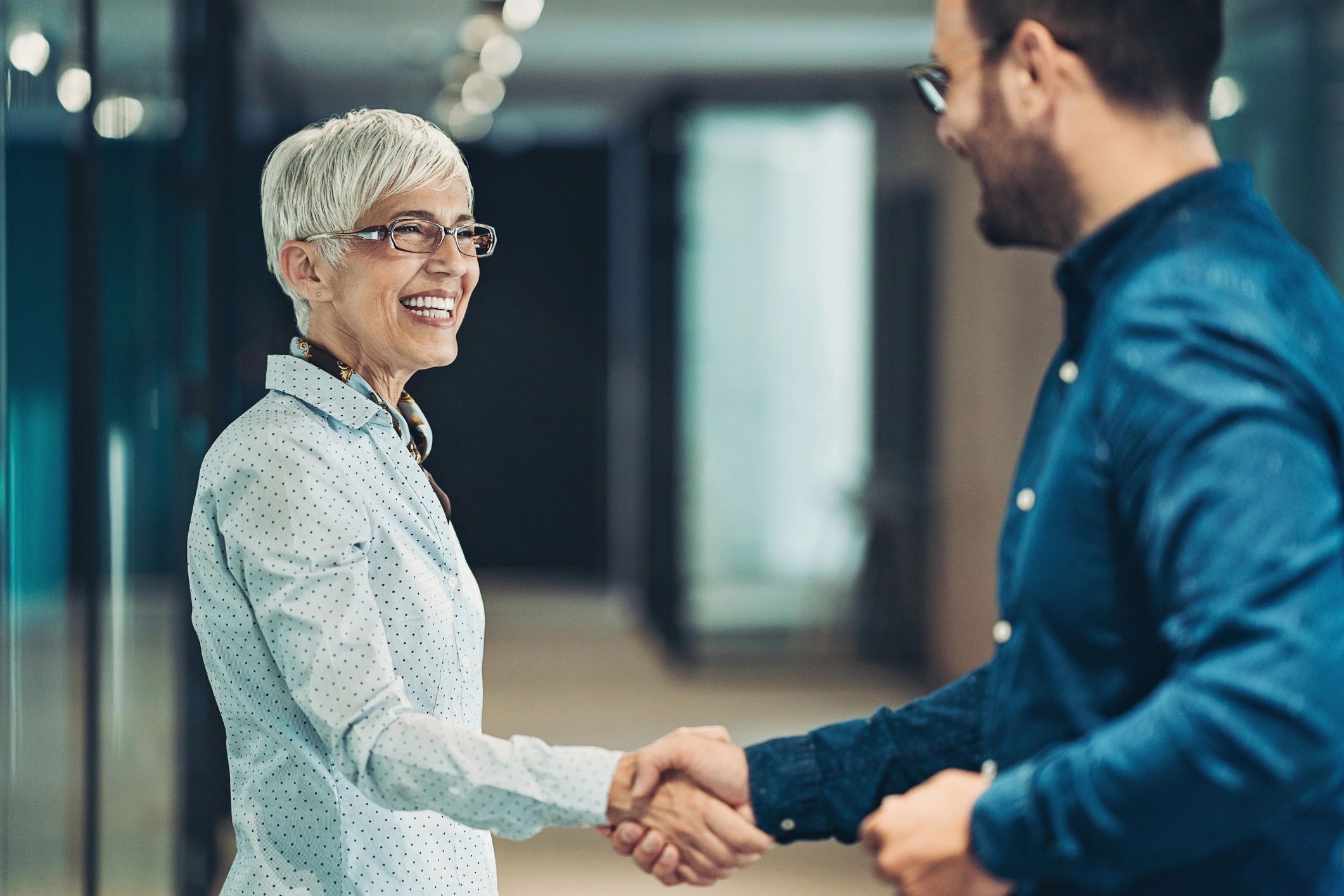 business handshake partnership senior care