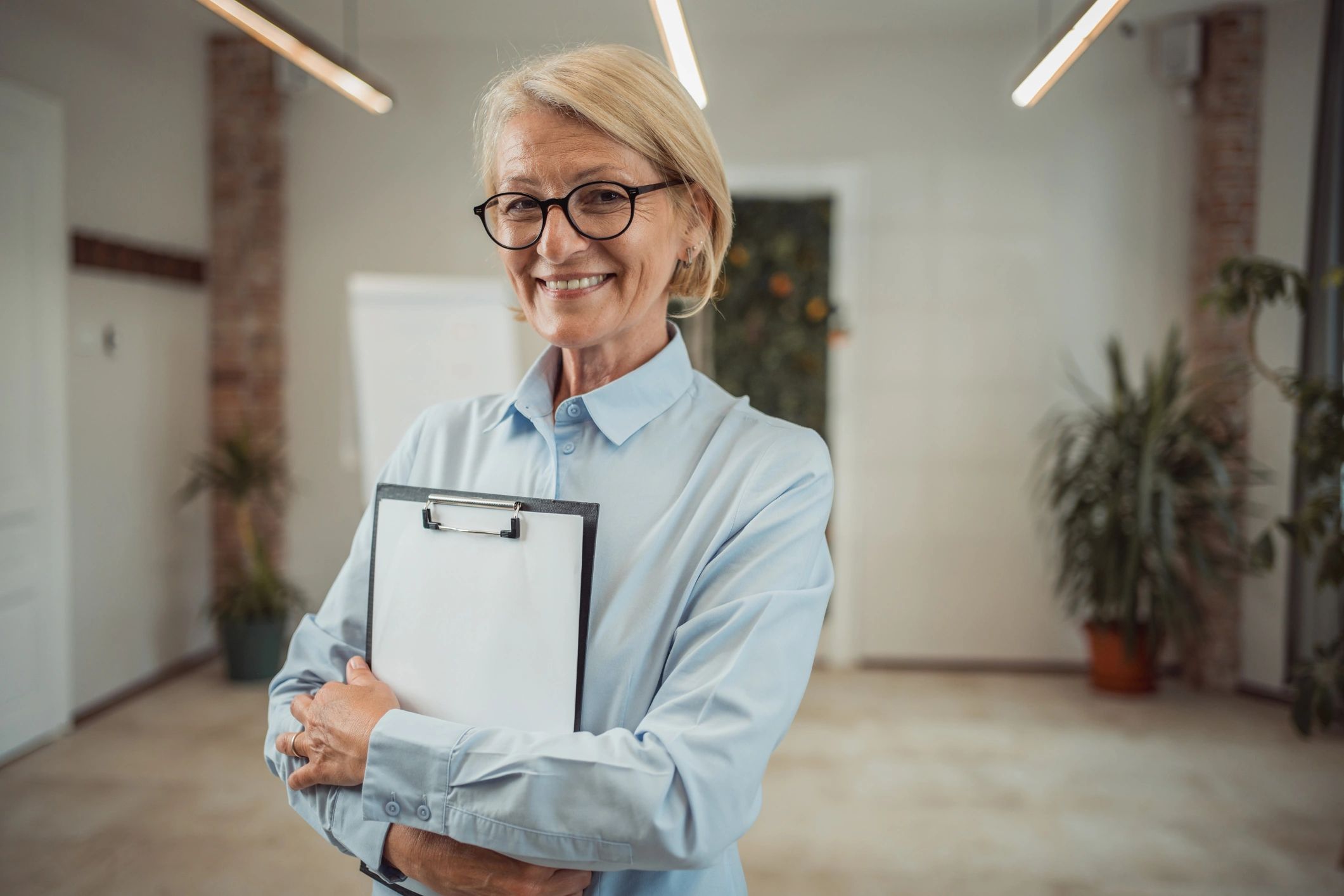 happy senior care agency owner