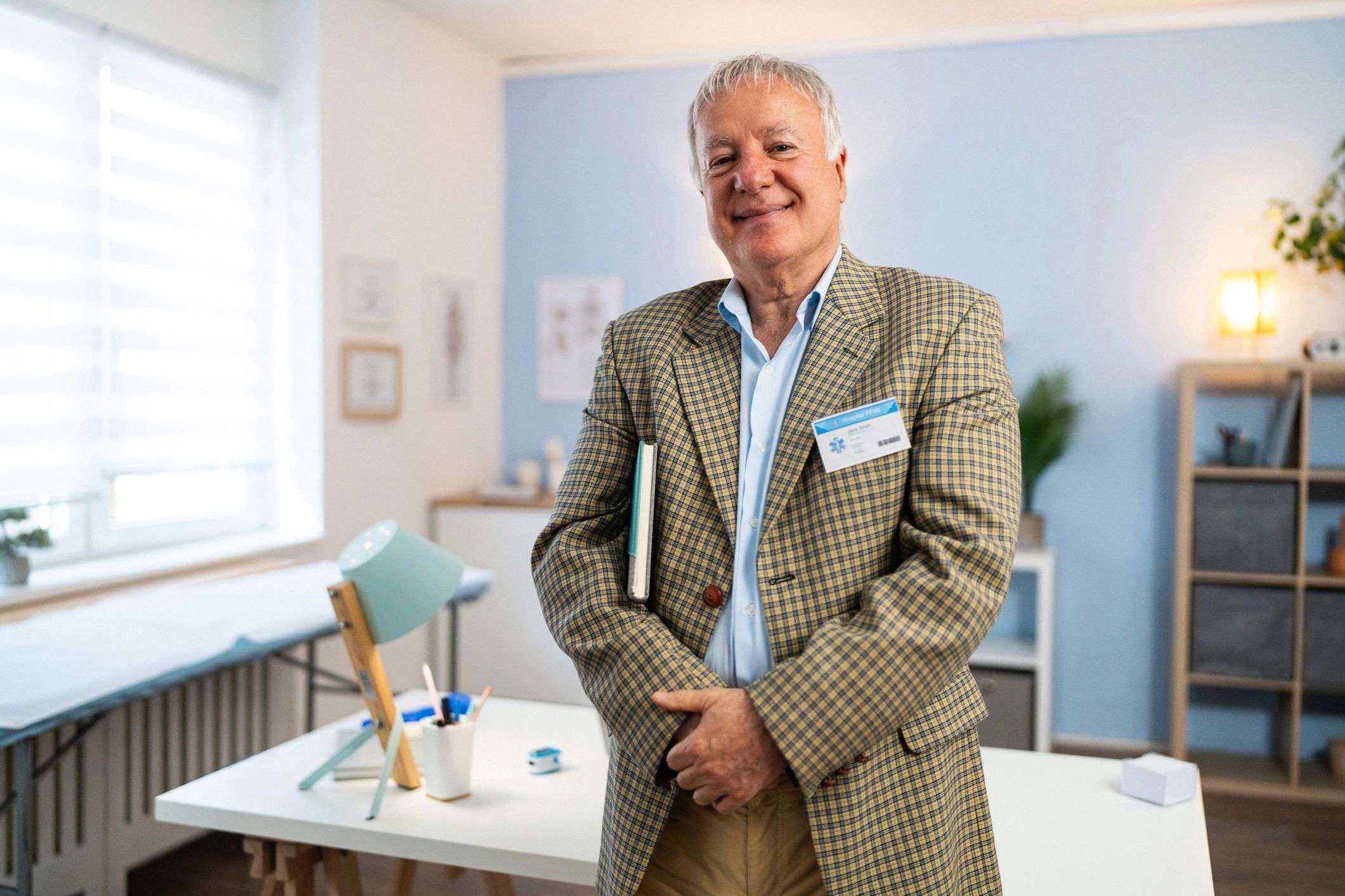 happy senior care agency owner